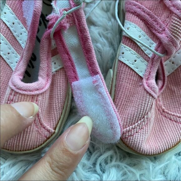 Koala Kids Girl Canvas Slip On Shoes with Velcro - Picture 10 of 11